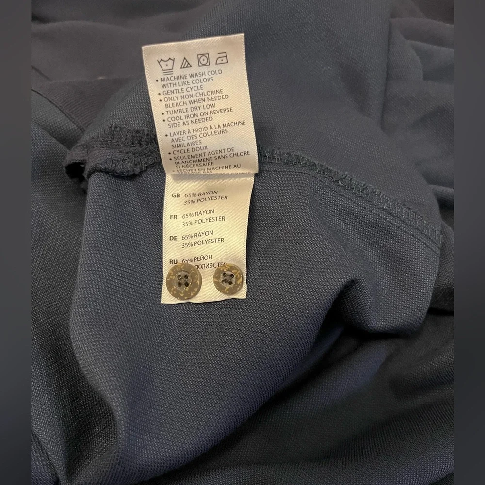 Men’s Island Passport Blue Short Sleeve Button Down Size XXL Chest Pocket EUC